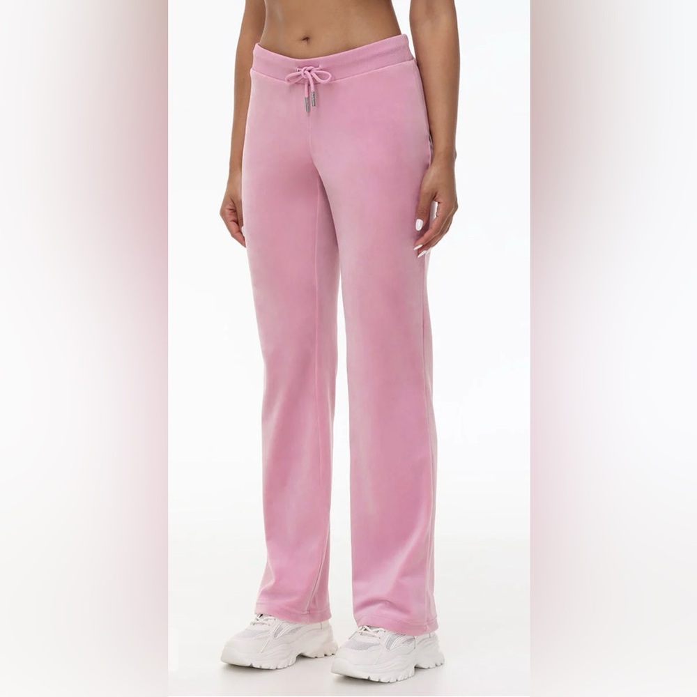 NWOT Juicy Couture OG Bling Light Pink Wide Leg Pants